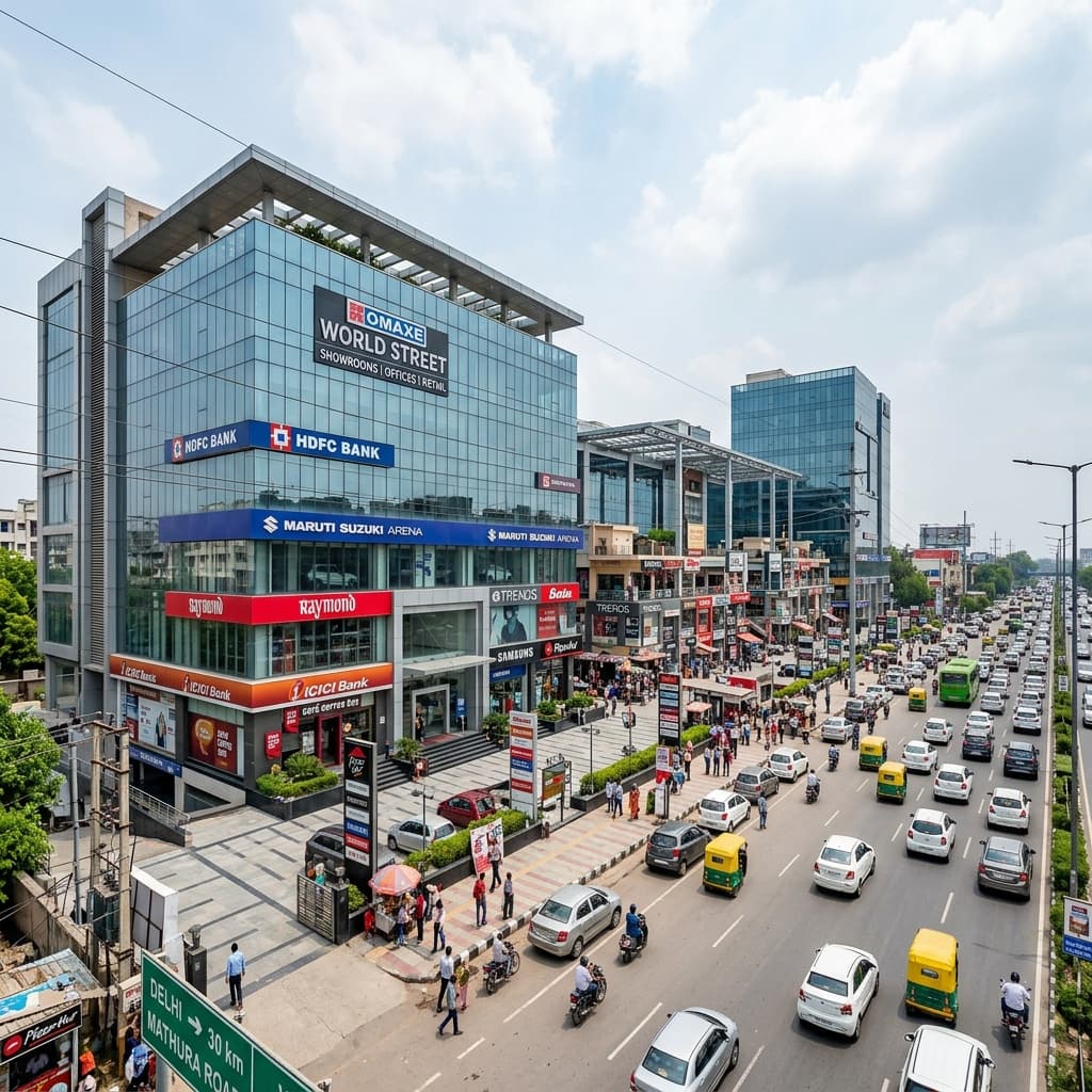 Commercial Properties on Mathura Road Highway & World Street